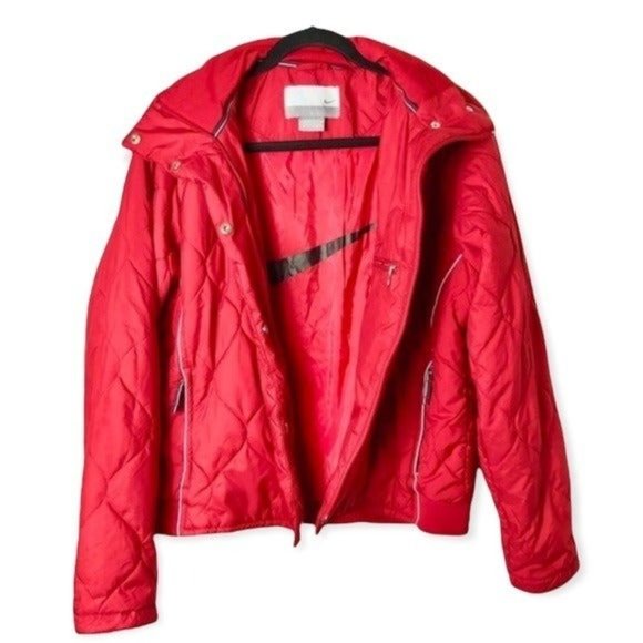 Nike Retro Red Style Puffer Jacket